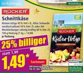 Norma RÜCKER Schnittkäse Angebot