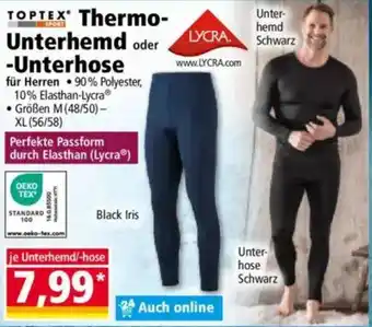 Norma TOPTEX Thermo- Unterhemd oder -Unterhose Angebot