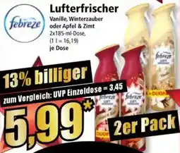 Norma Febreze Lufterfrischer Angebot