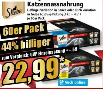 Norma Sheba Katzennassnahrung Angebot