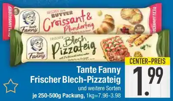 E-Center Tante Fanny Frischer Blech-Pizzateig Angebot