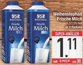 E-Center Weihenstephan Frische Milch Angebot