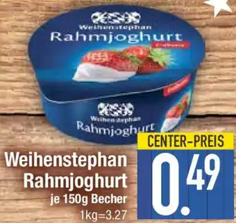 E-Center Weihenstephan Rahmjoghurt Angebot