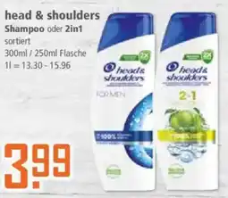 Klaas und Kock head & shoulders Shampoo oder 2in1 Angebot