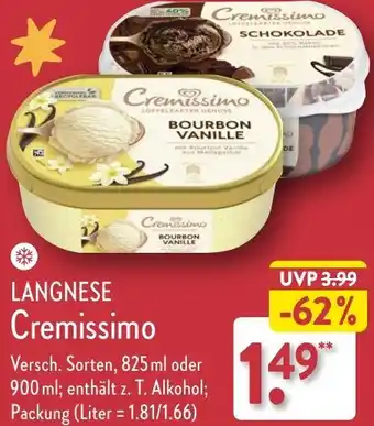 Aldi Nord LANGNESE Cremissimo Angebot