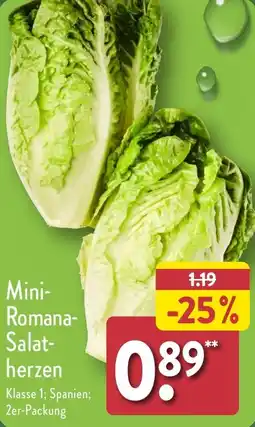 Aldi Nord Mini Romana Salatherzen Angebot