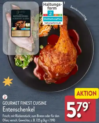 Aldi Nord GOURMET FINEST CUISINE Entenschenkel Angebot