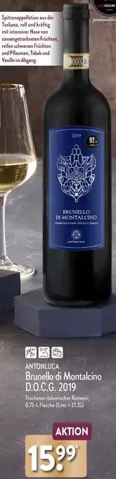 Aldi Nord ANTONLUCA Brunello di Montalcino D.O.C.G. 2019 Angebot