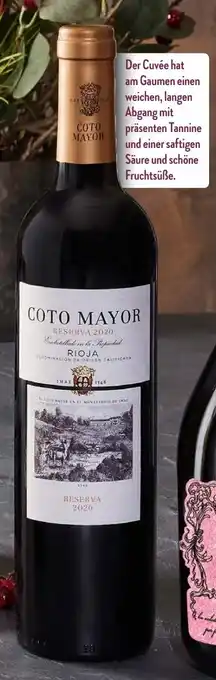 Aldi Nord COTO MAYOR Rioja Reserva 2020 Angebot