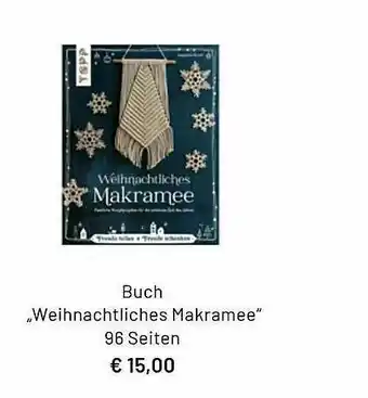 Idee Creativmarkt Buch „weihnachtsliches Makramee“ Angebot