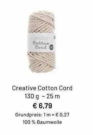 Idee Creativmarkt Creative Cotton Cord Angebot