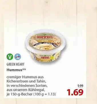 basic Hummus Green Heart Angebot