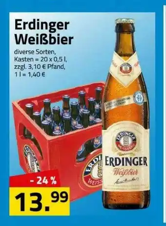 Logo Getränkemarkt Erdinger Weißbier Angebot