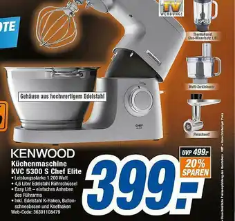 expert Octomedia Kenwood Küchenmaschine Kvc5300s Chef Elite Angebot