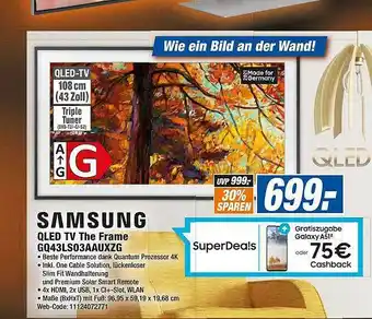 expert Octomedia Samsung Qled-tv The Frame Gq43ls03aauxzg Angebot