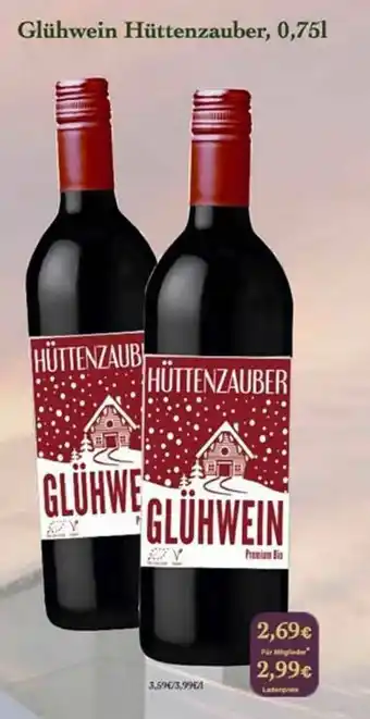 LPG Biomarkt Glühwein Hüttenzauber Angebot