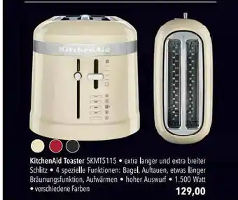 CITTI Markt Kitchenaid Toaster 5kmt5115 Angebot