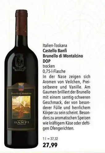 CITTI Markt Castello Banfi Brunello Di Montalcino Dop Angebot