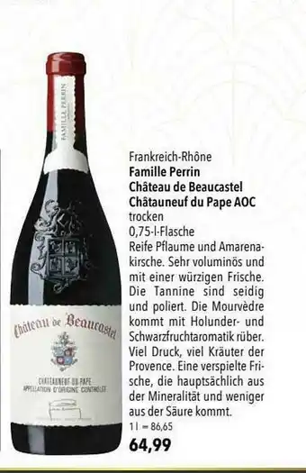 CITTI Markt Famille Perrin Château De Beaucastel Châtauneuf Du Pape Aoc Angebot