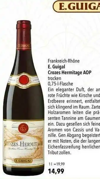 CITTI Markt E. Guigal Crozes Hermitage Aop Angebot