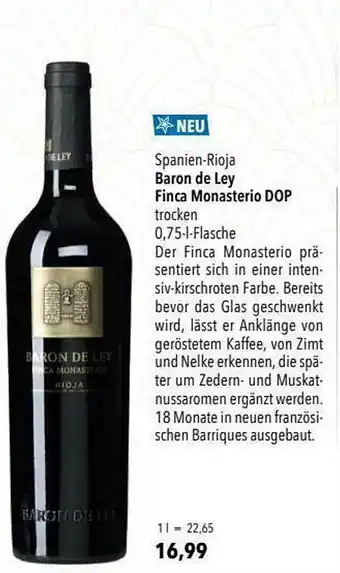 CITTI Markt Baron De Ley Finca Monasterio Dop Spanien-rioja Angebot