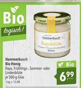 CITTI Markt Hammerbusch Bio Honig Angebot