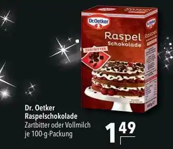 CITTI Markt Dr Oetker Raspelschokolade Angebot