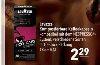 CITTI Markt Lavazza Kmpostierbare Kaffeekapseln Angebot