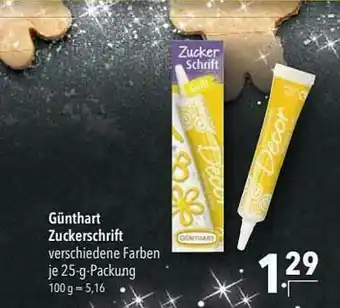 CITTI Markt Günthart Zuckerschrift Angebot