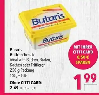CITTI Markt Butaris Butterschmalz Angebot