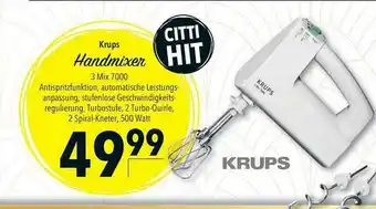 CITTI Markt Krups Handmixer Angebot