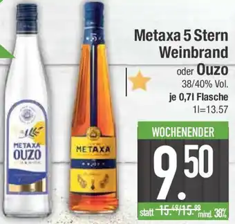 E-Center Metaxa 5 Stern Weinbrand oder Ouzo Angebot