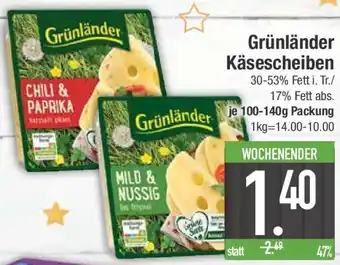 E-Center Grünländer Käsescheiben Angebot