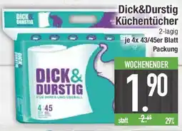 E-Center Dick&Durstig Küchentücher Angebot