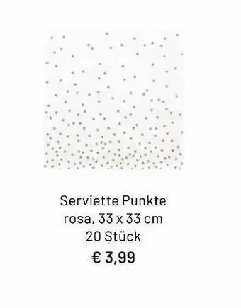 Idee Creativmarkt Serviette Punkte Rosa Angebot