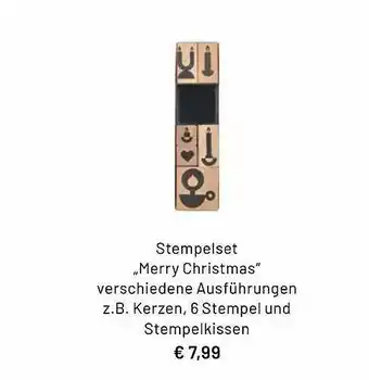 Idee Creativmarkt Stempelset „merry Christmas“ Angebot