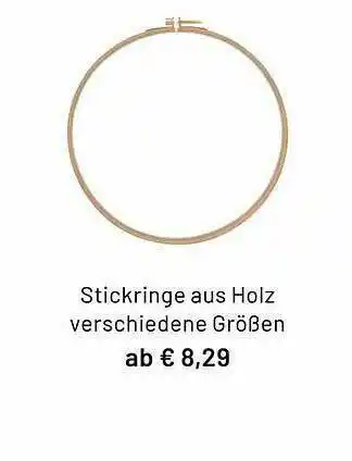 Idee Creativmarkt Stickringe Aus Holz Angebot