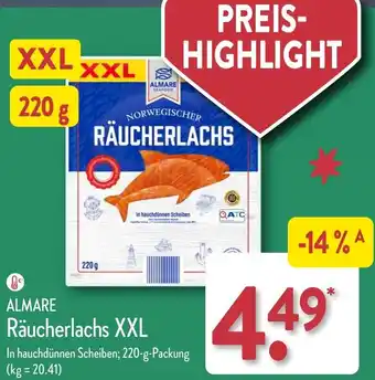 Aldi Nord ALMARE Räucherlachs XXL Angebot