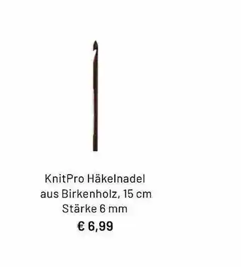 Idee Creativmarkt Knitpro Häkelnadel Aus Birkenholz Angebot