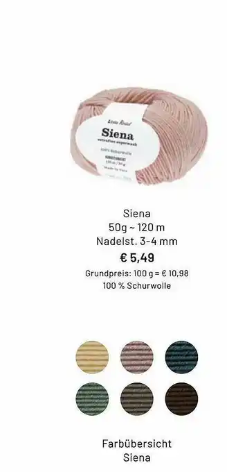 Idee Creativmarkt Siena Angebot