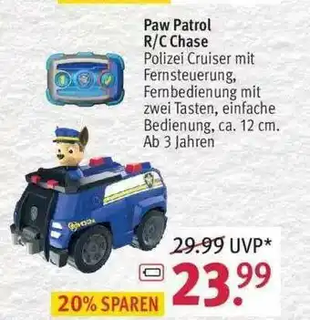 Rossmann Paw Patrol Rc Chase Angebot