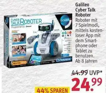 Rossmann Galileo Cyber Talk Roboter Angebot