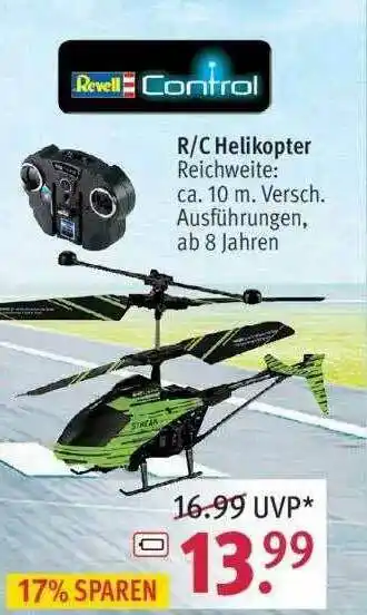 Rossmann Revell Control Rc Helikopter Angebot