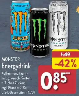 Aldi Nord MONSTER Energydrink Angebot