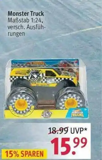 Rossmann Monster Truck Angebot