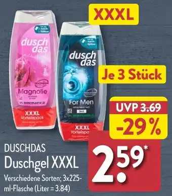 Aldi Nord DUSCHDAS Duschgel XXXL Angebot