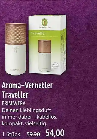 Superbiomarkt Aroma-vernebler Traveller Primavera Angebot