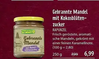 Superbiomarkt Gebrannte Mandel Mit Kokosblütenzucker Rapunzel Angebot