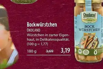 Superbiomarkt Bockwürstchen ökoland Angebot