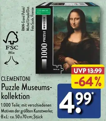 Aldi Nord CLEMENTONI Puzzle Museumskollektion Angebot